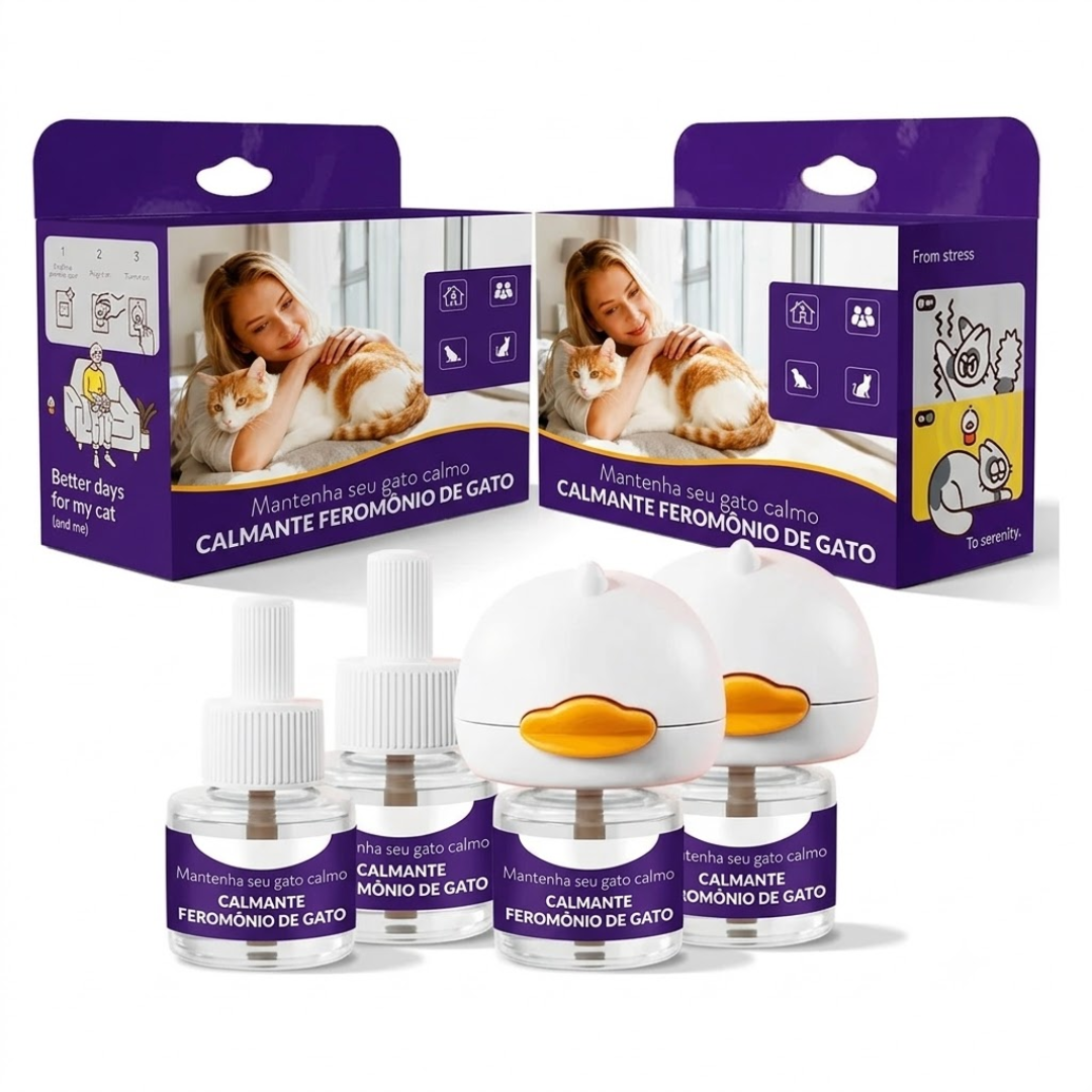 1x Kit Difusor Calmante para Gatos